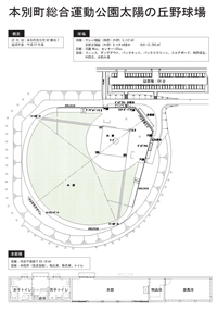 太陽の丘野球場平面図